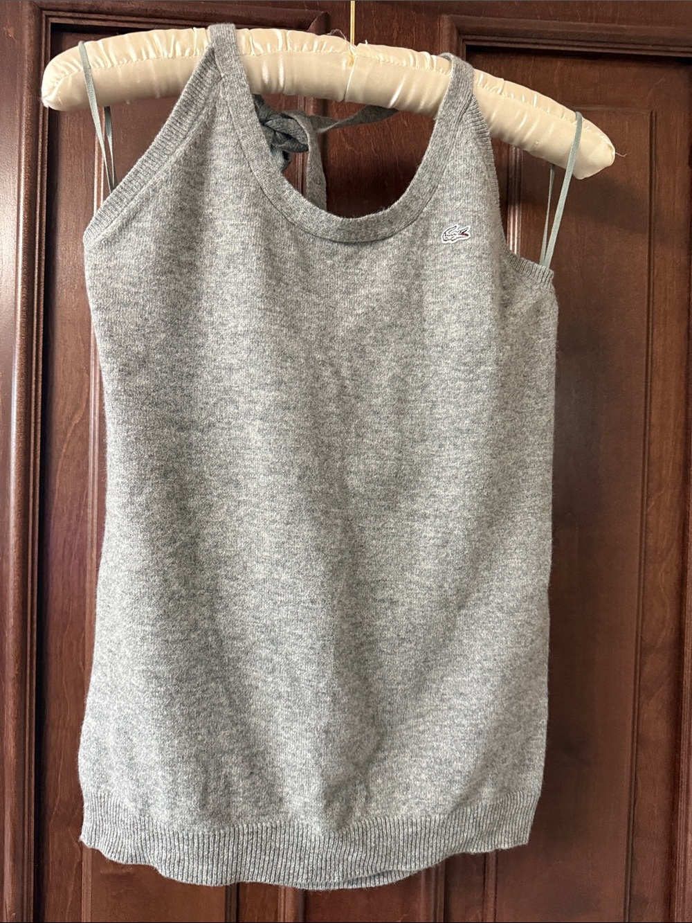 Lacoste Grey Knit Camisole Tank